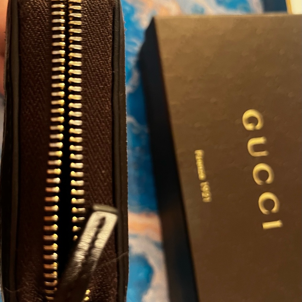 ⭐️Gucci GG Sukey brown leather wallet, EXCELLENT condition w/ box & dustbag - Picture 5 of 16
